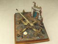 Diorama with a resin model of the PaK 44 anti-tank gun from the Second World War - photo no 10